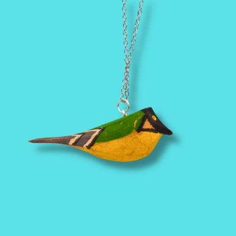 Halsband träfågel