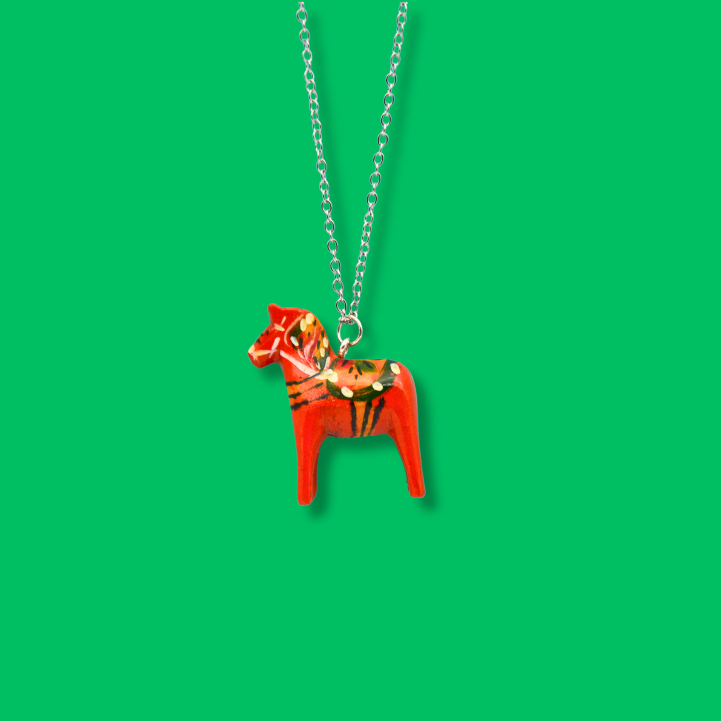 Halsband liten dalahäst